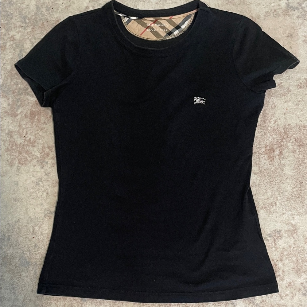 Burberry Black Short Sleeve Tee